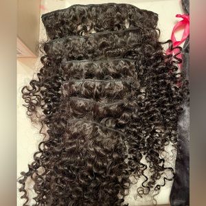 Kinky Curly Clip ins 3b-3c hair